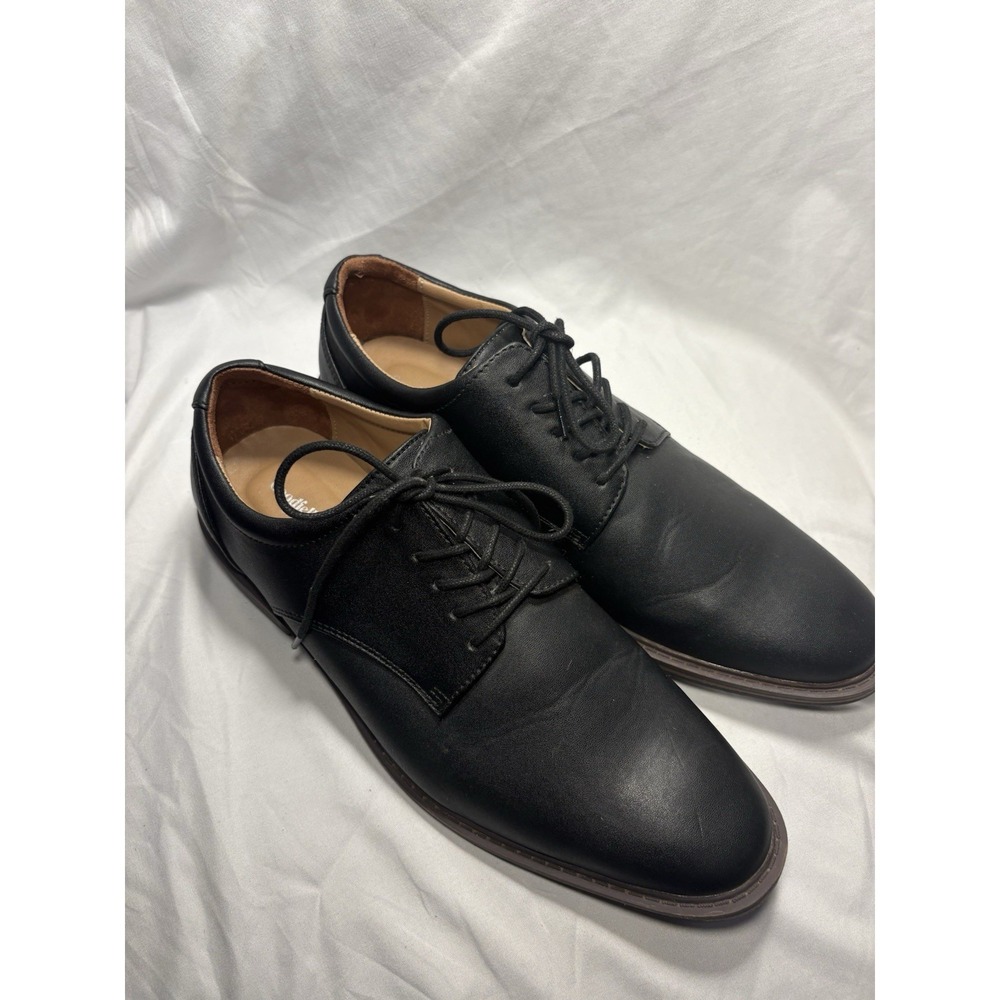 Goodfellow & Co Men's Black Leather Dress Shoes Size 11 Lace Up Derby